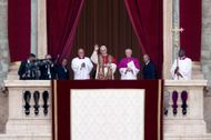 Pope Leo at the Vatican balcony (Image via Getty)